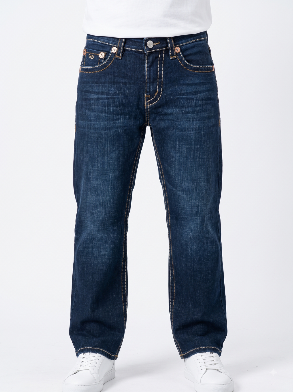Blue Straight Fit Hilldog Comfort Jean