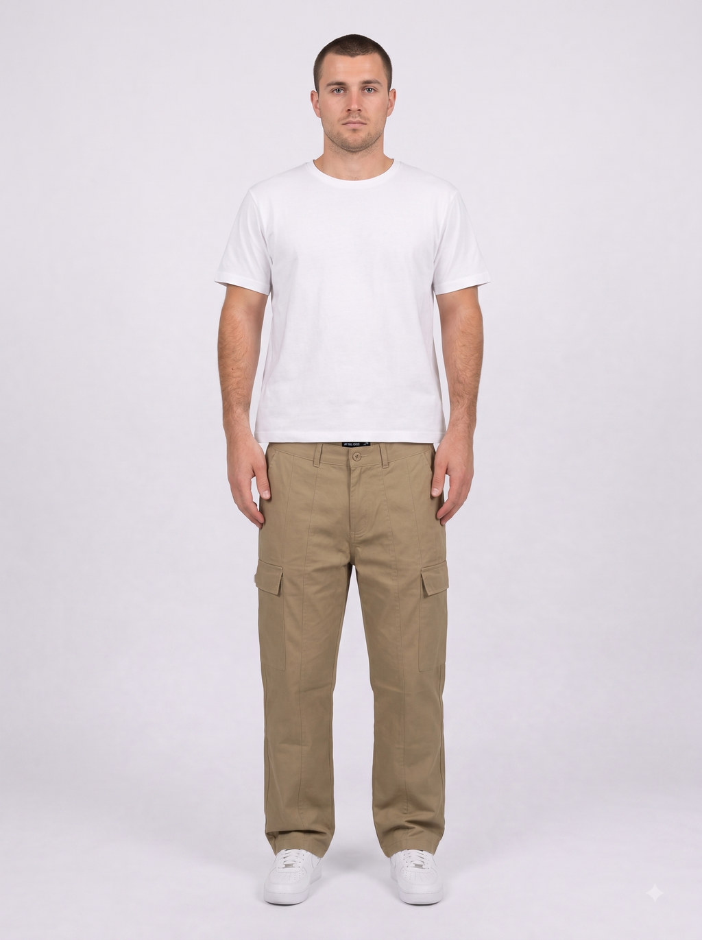 Light Beige Baggy Cargo