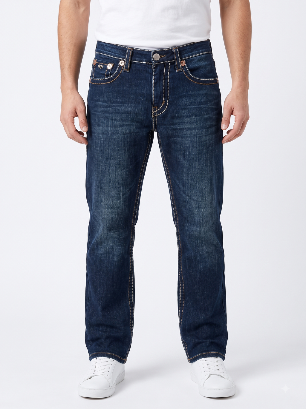 Royal Blue Straight Fit Hilldog Jean