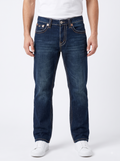 Royal Blue Straight Fit Hilldog Jean