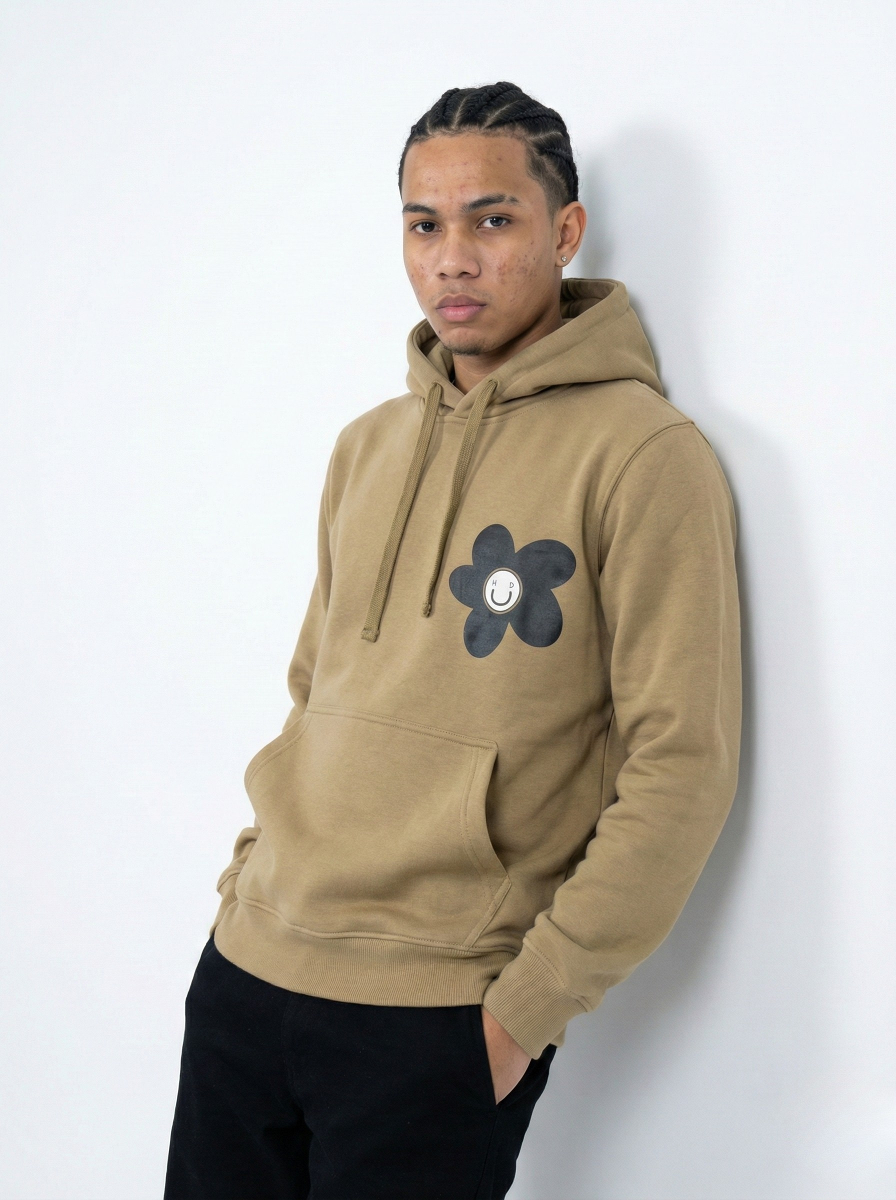Biege Brown Hoodie