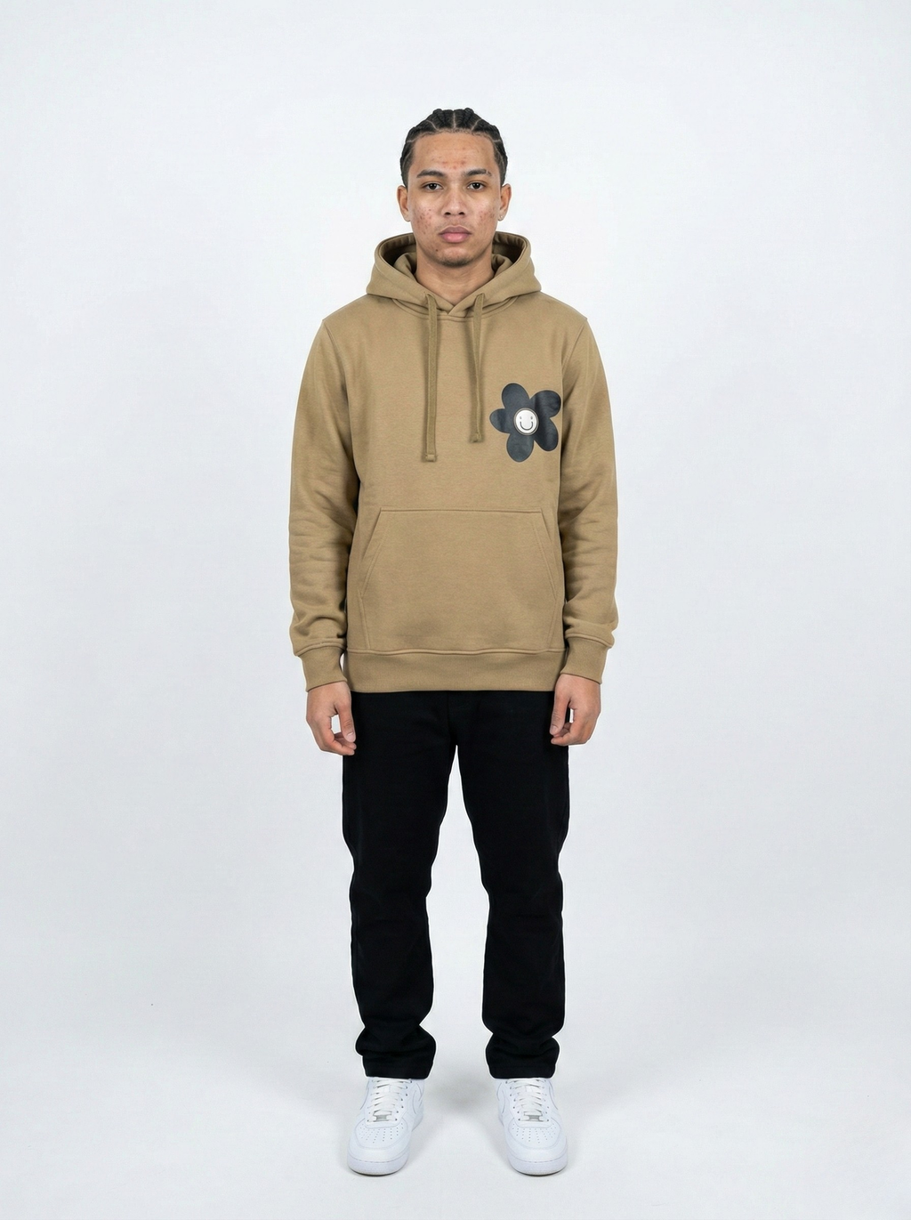 Biege Brown Hoodie