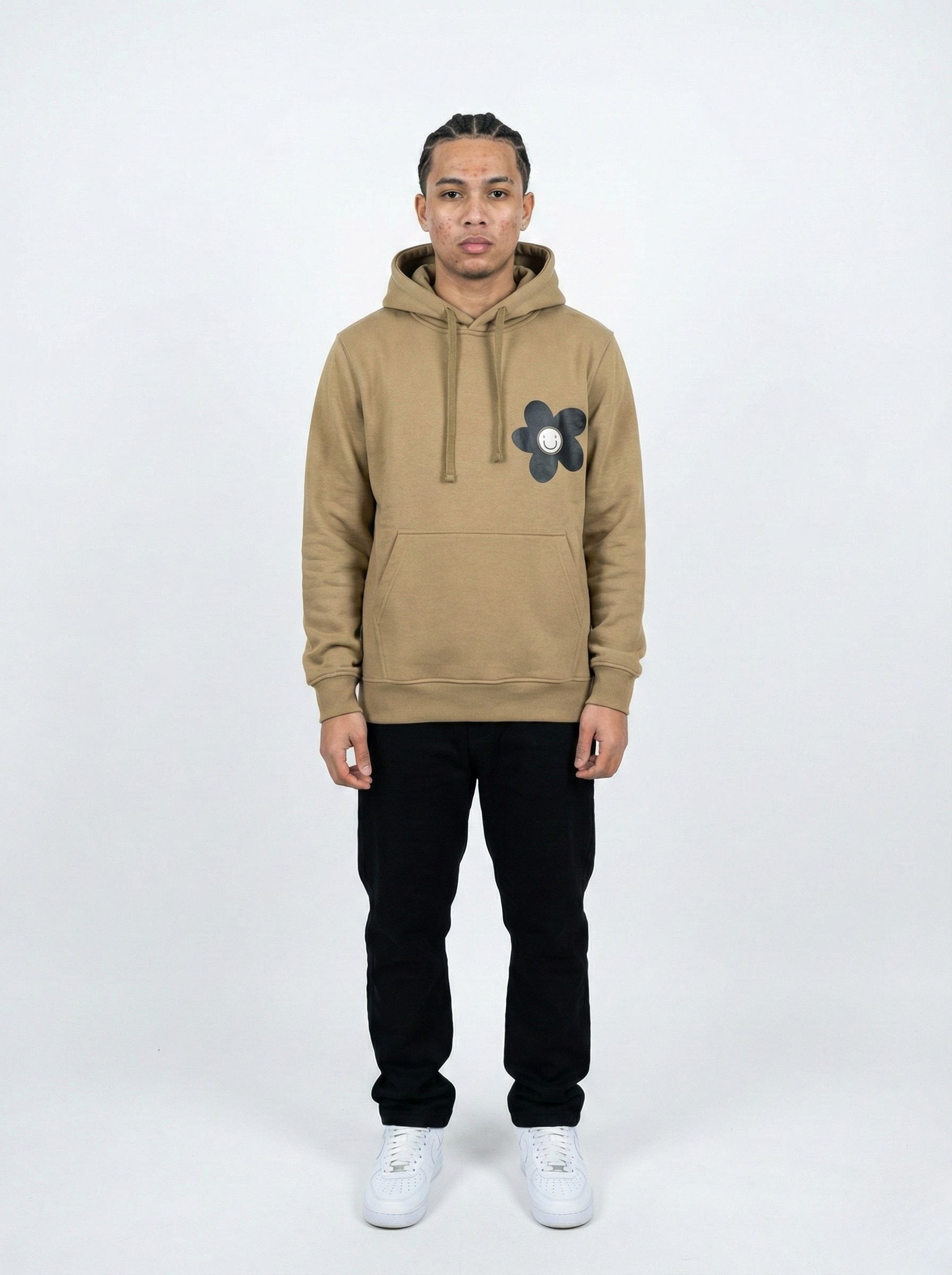 Biege Brown Hoodie