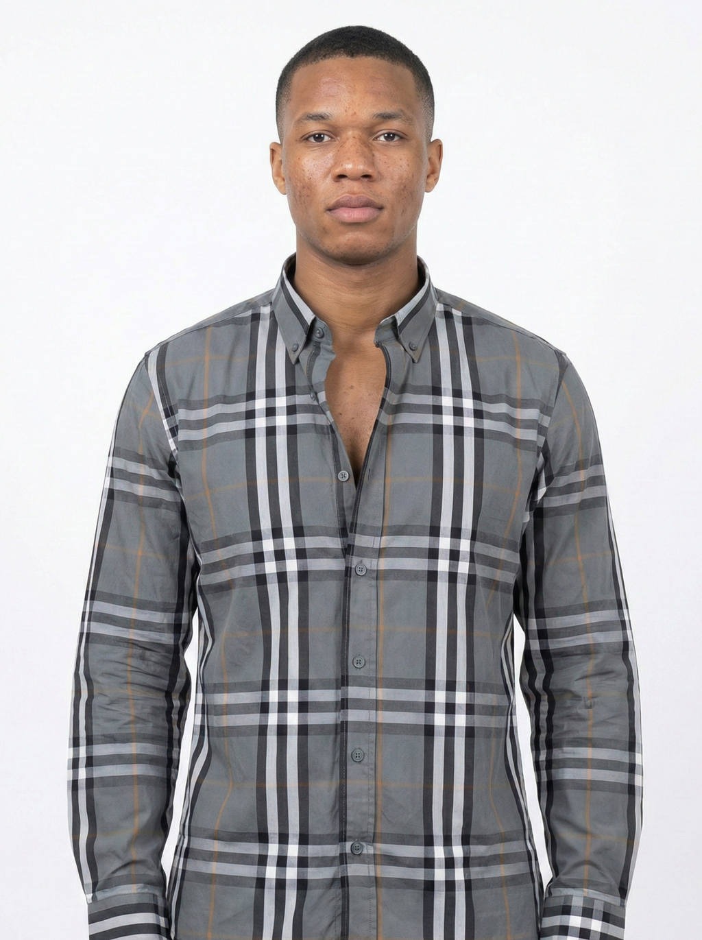 Grey Black Striped Shirts