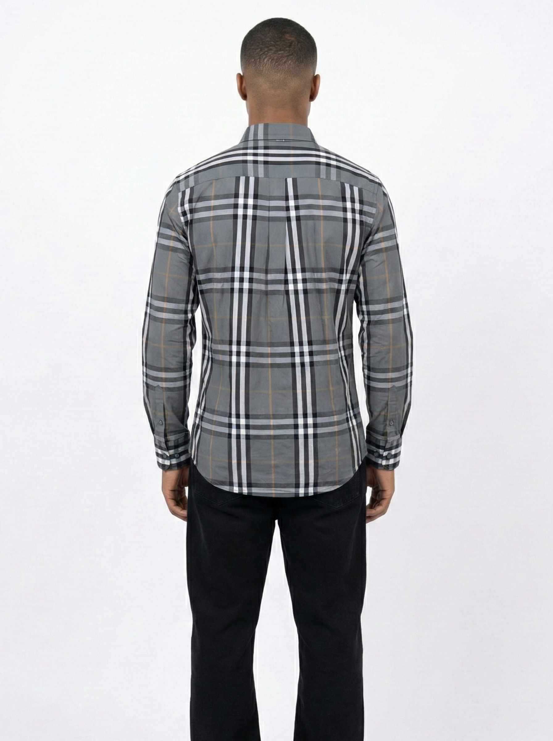 Grey Black Striped Shirts
