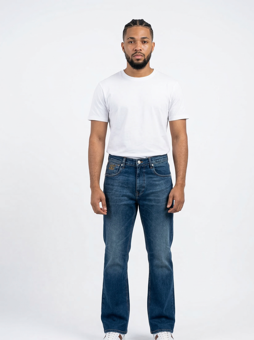 Bootcut Faded Blue Jeans