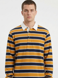 Yellow Black Striped Full Sleeve T-Shirt
