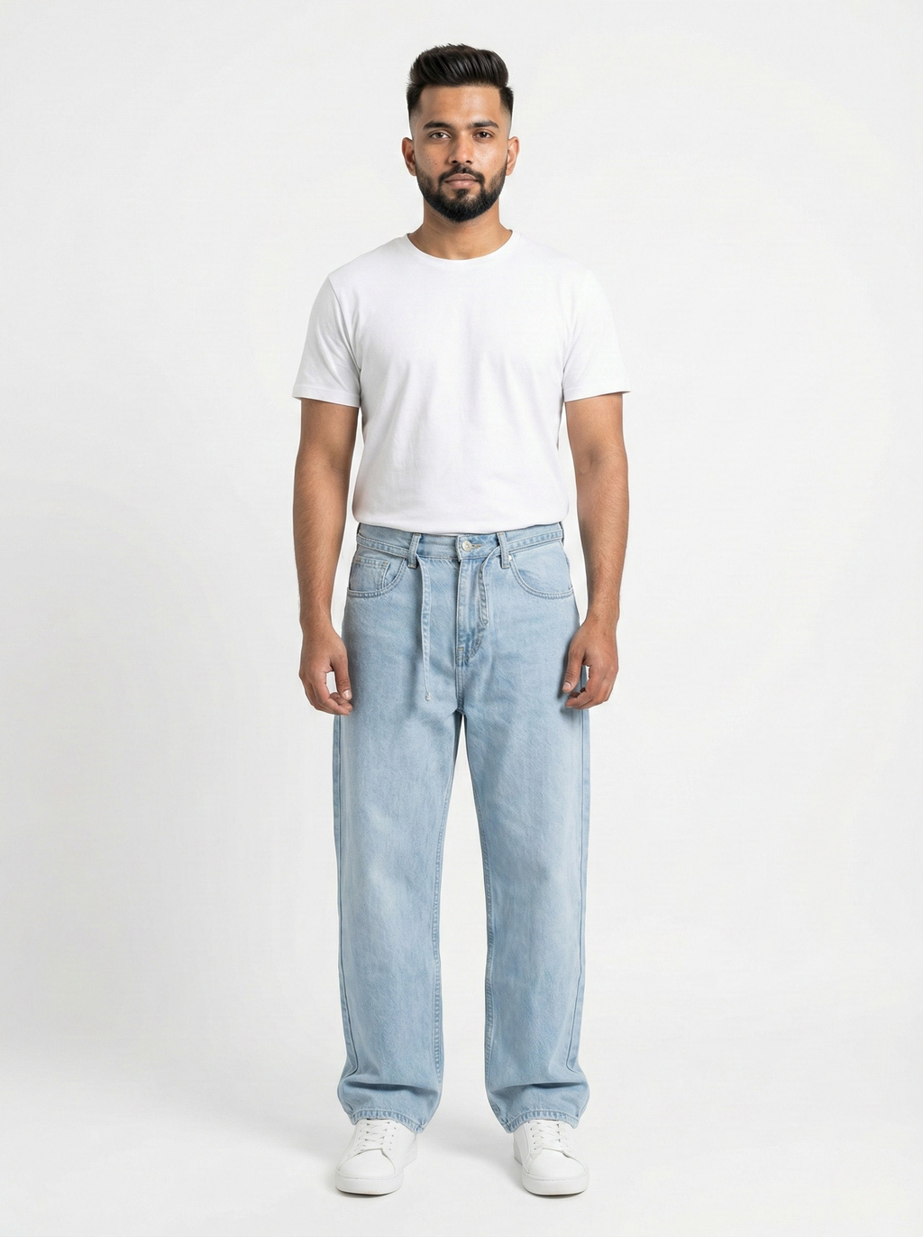 Light Sky Blue Baggy Jeans