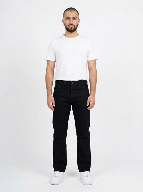 Black Straight-Fit Jeans