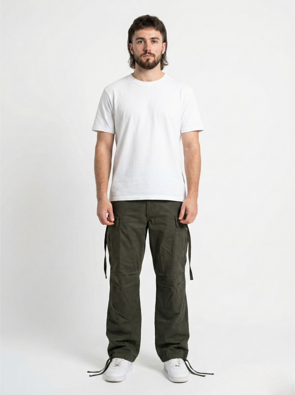 Dark Olive Green Cargo Pants