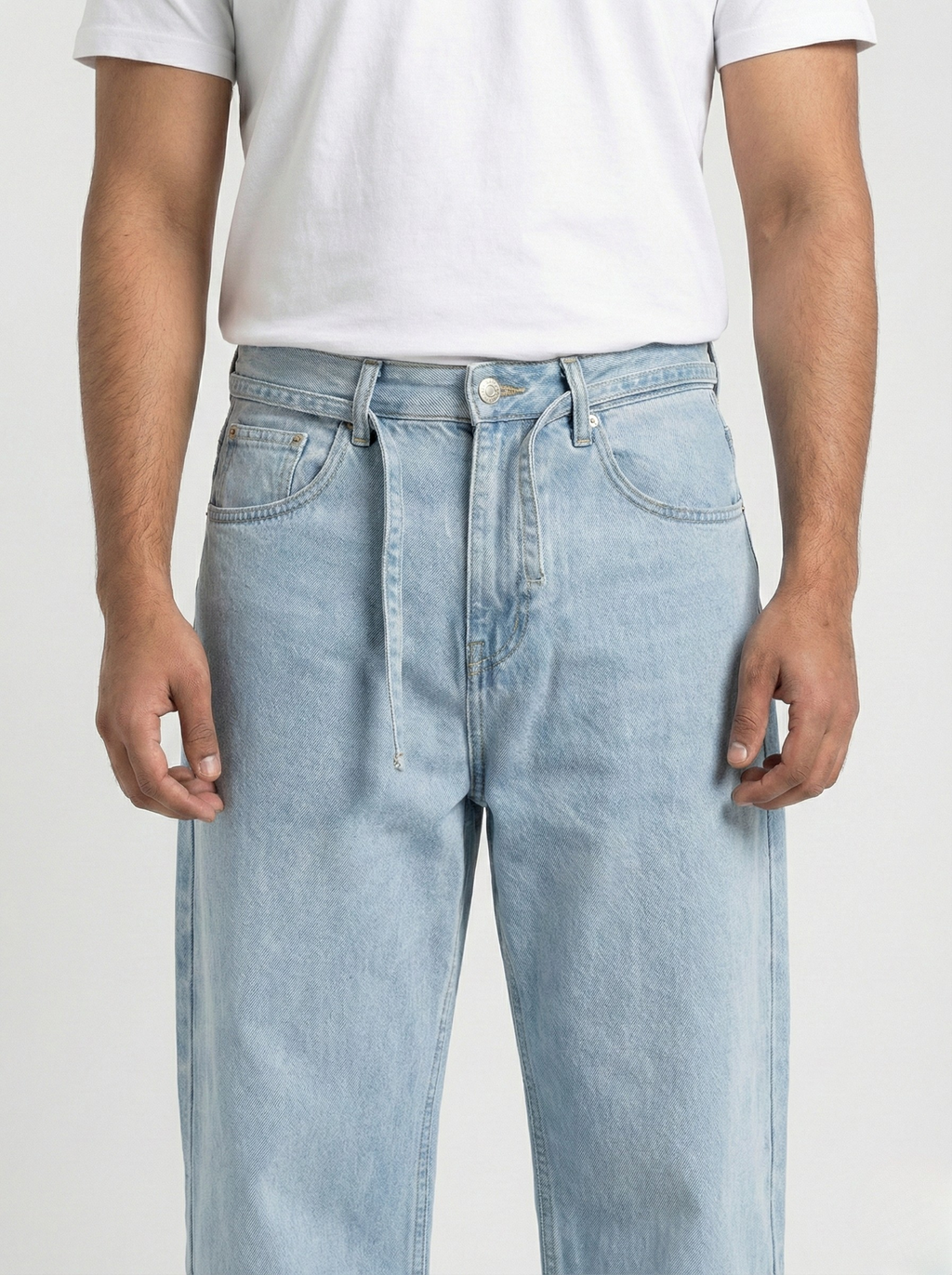 Light Sky Blue Baggy Jeans