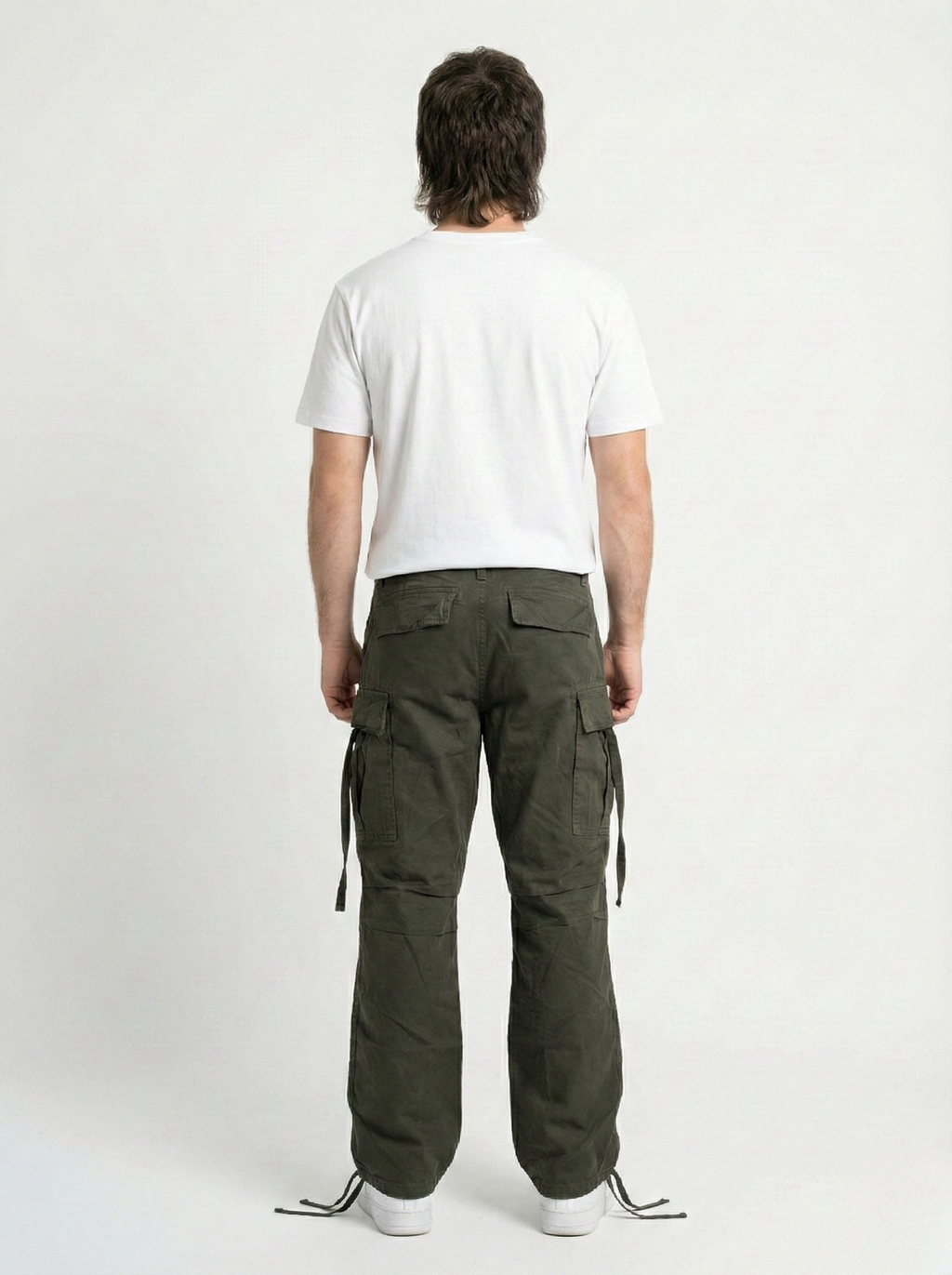 Dark Olive Green Cargo Pants