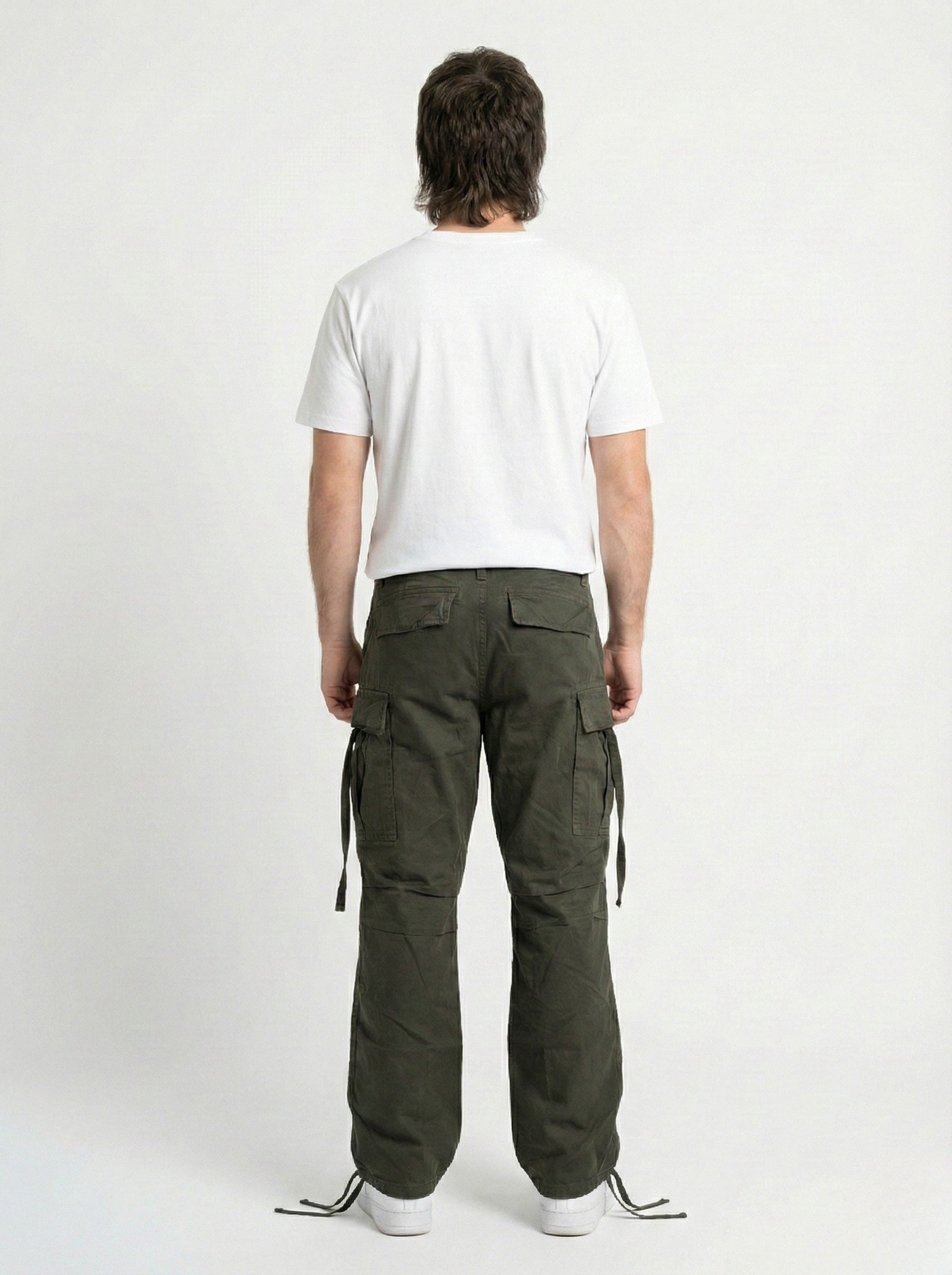 Dark Olive Green Cargo Pants