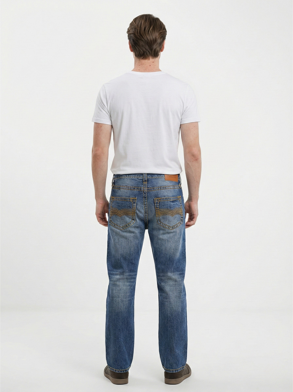 Blue Straight-Fit Jeans