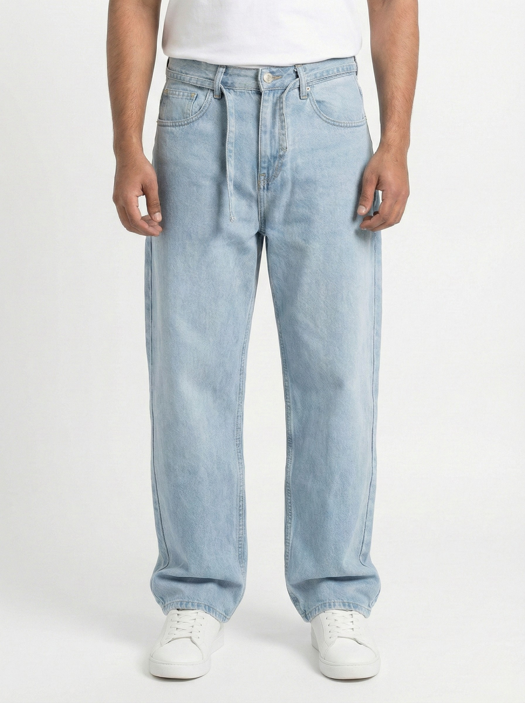 Light Sky Blue Baggy Jeans