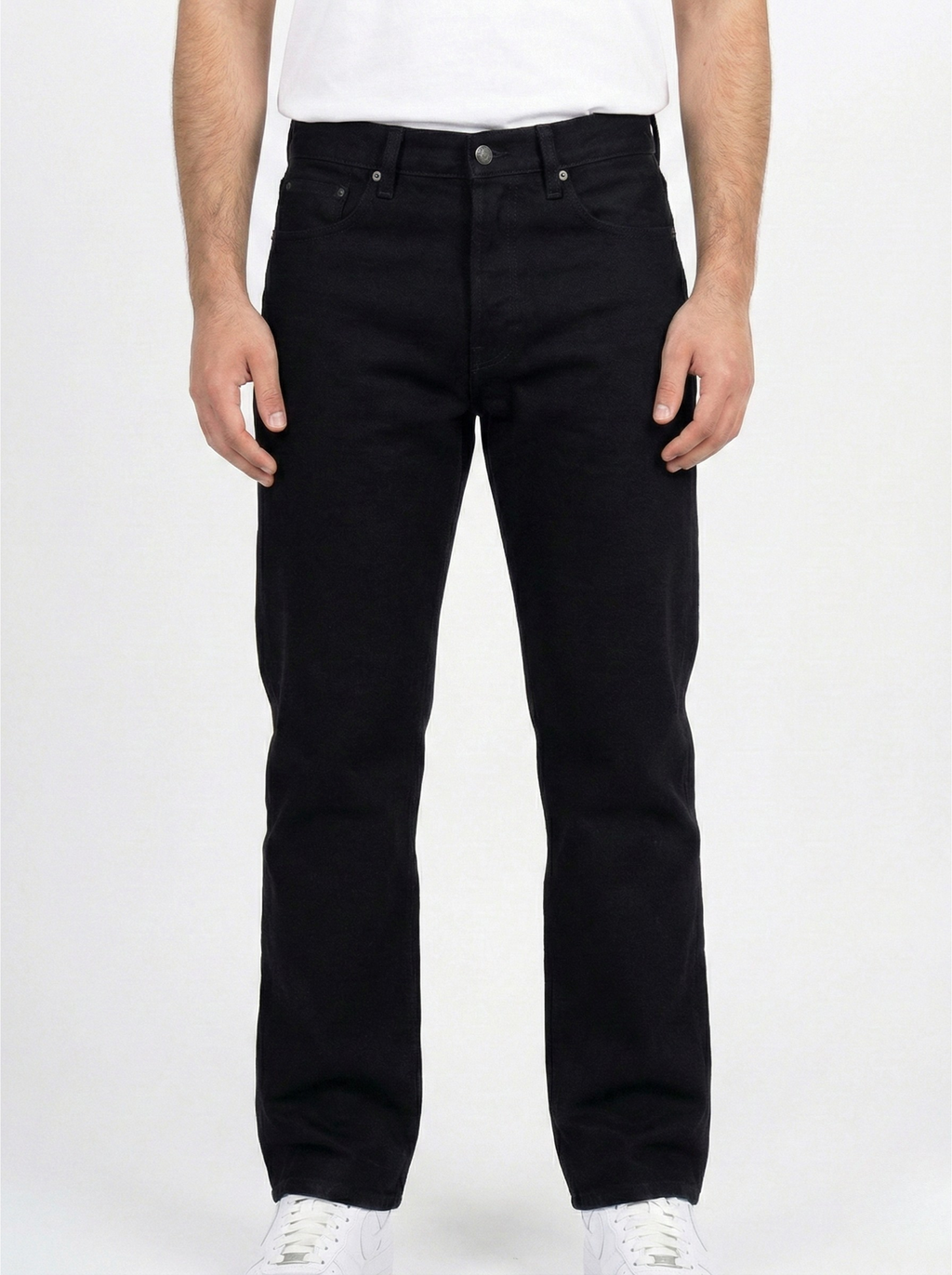 Black Straight-Fit Jeans