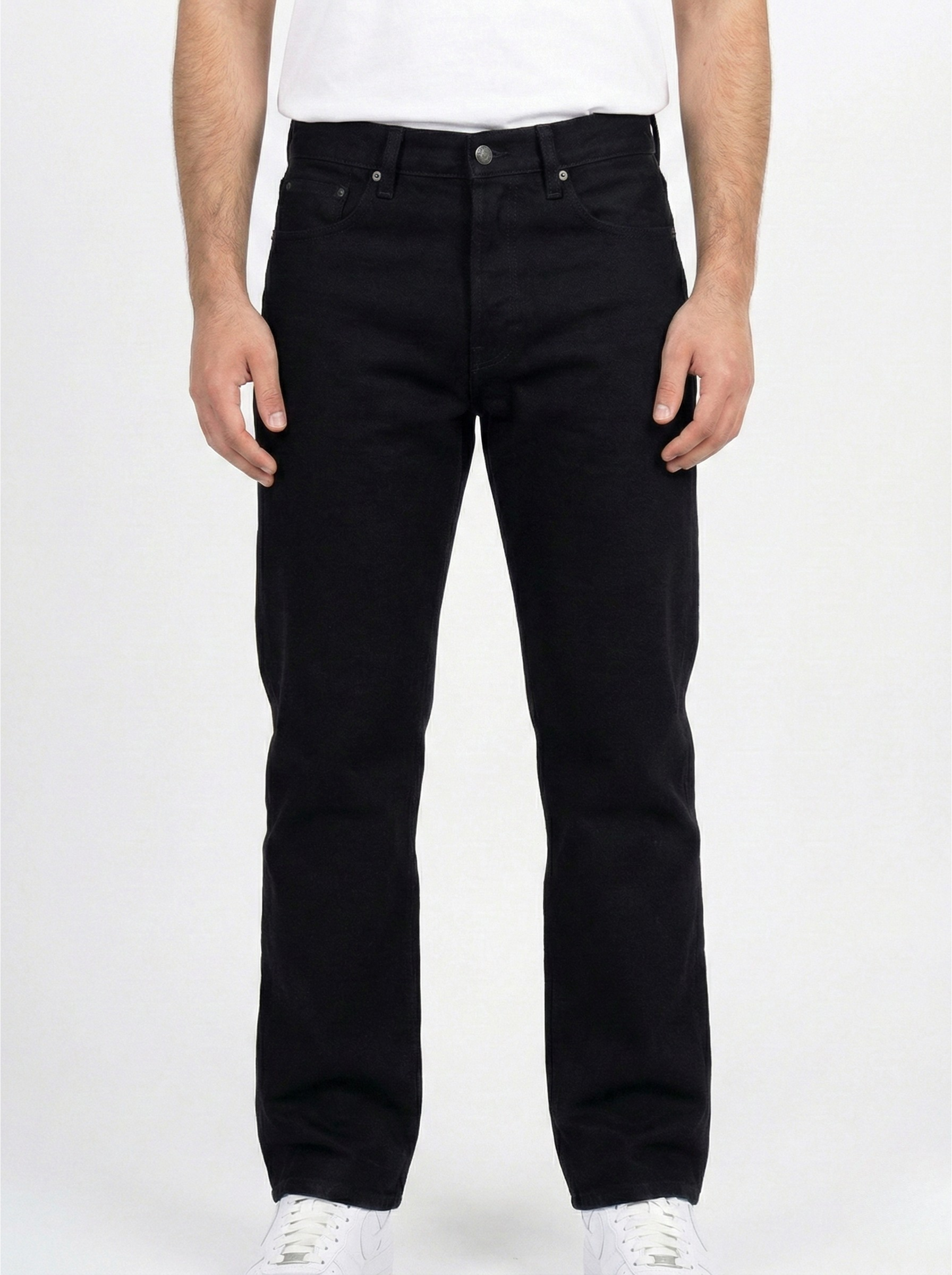 Black Straight-Fit Jeans