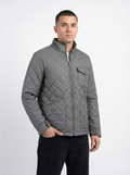 Grey Quilted Jacket