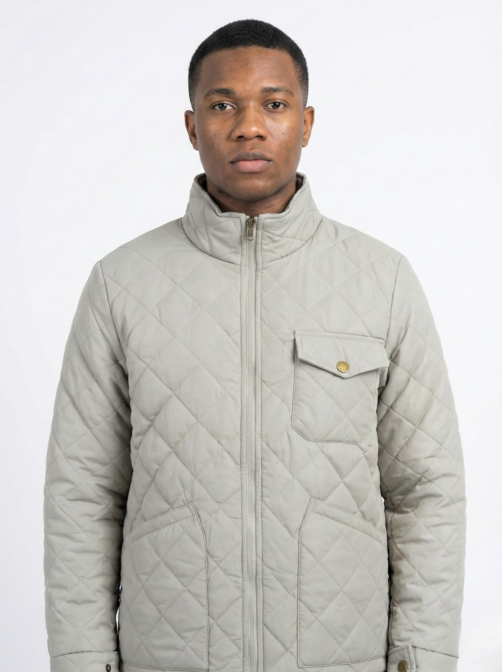 Cream Quilted Jacket
