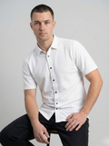 White Half-Sleeve Shirts