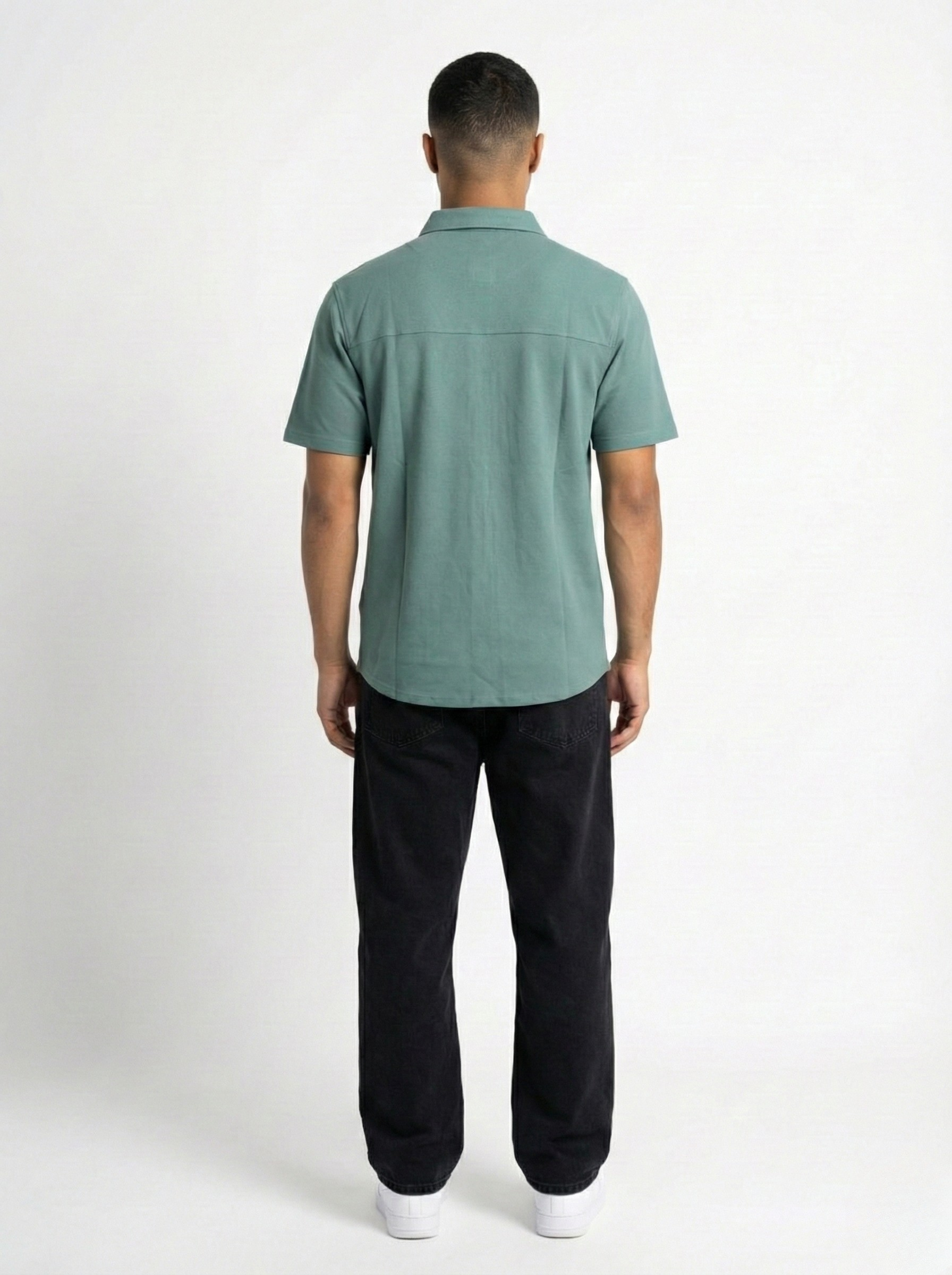 Electric Blue Half-Sleeved Shirts