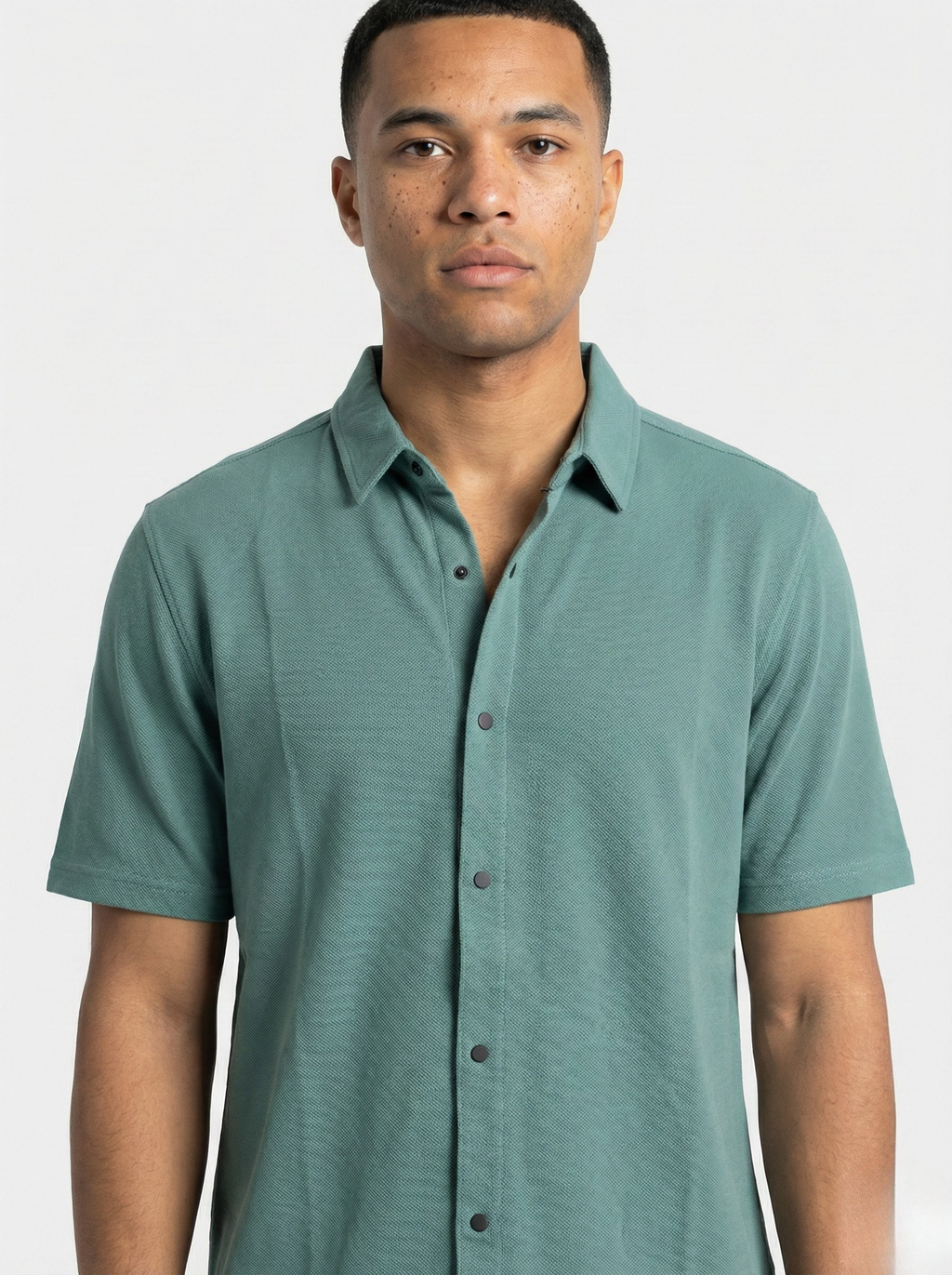 Electric Blue Half-Sleeved Shirts