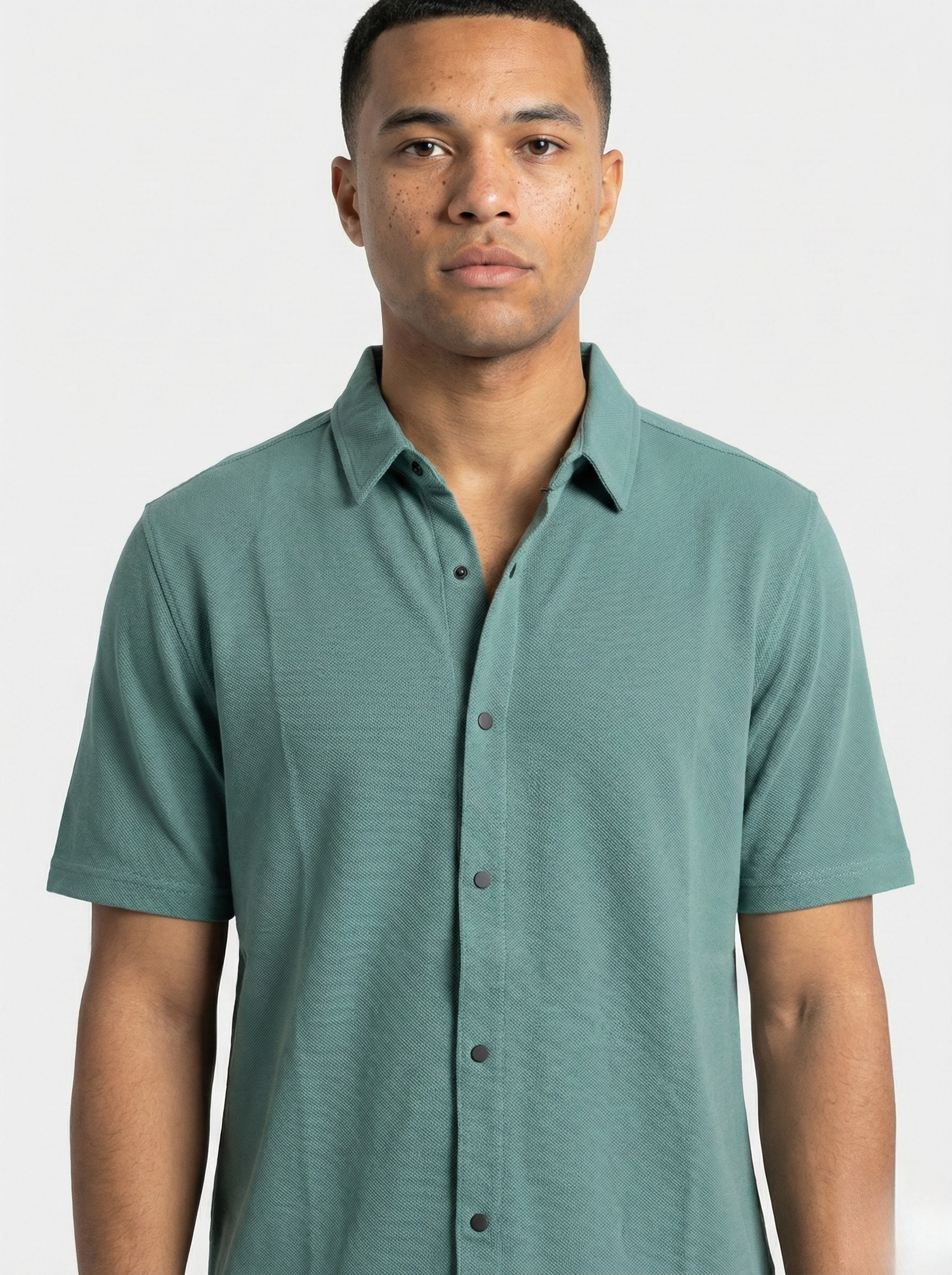 Electric Blue Half-Sleeved Shirts