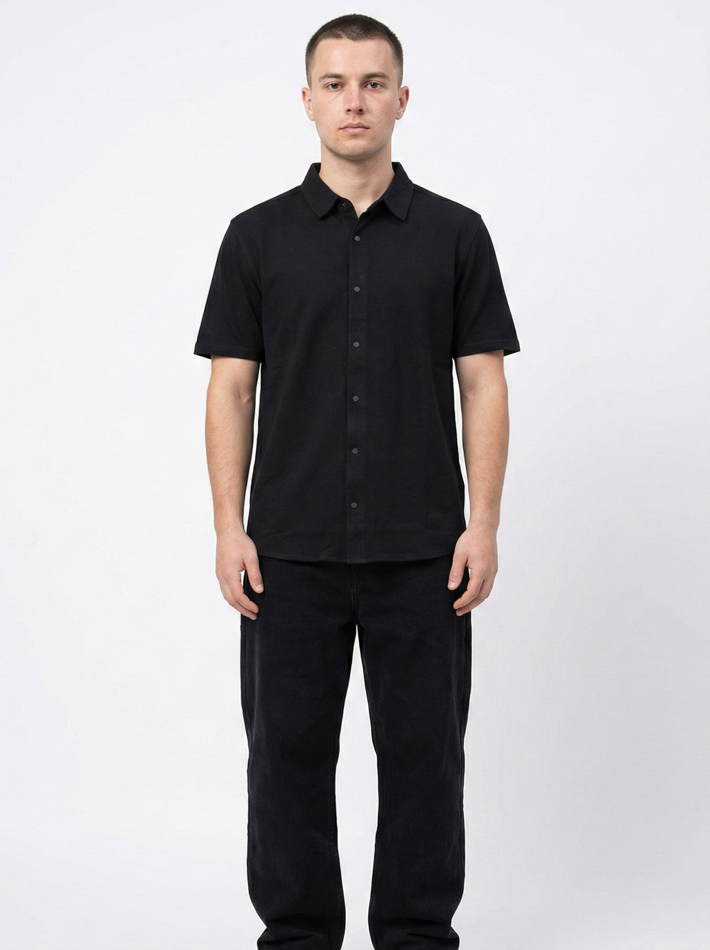 Black Half-Sleeve Shirts
