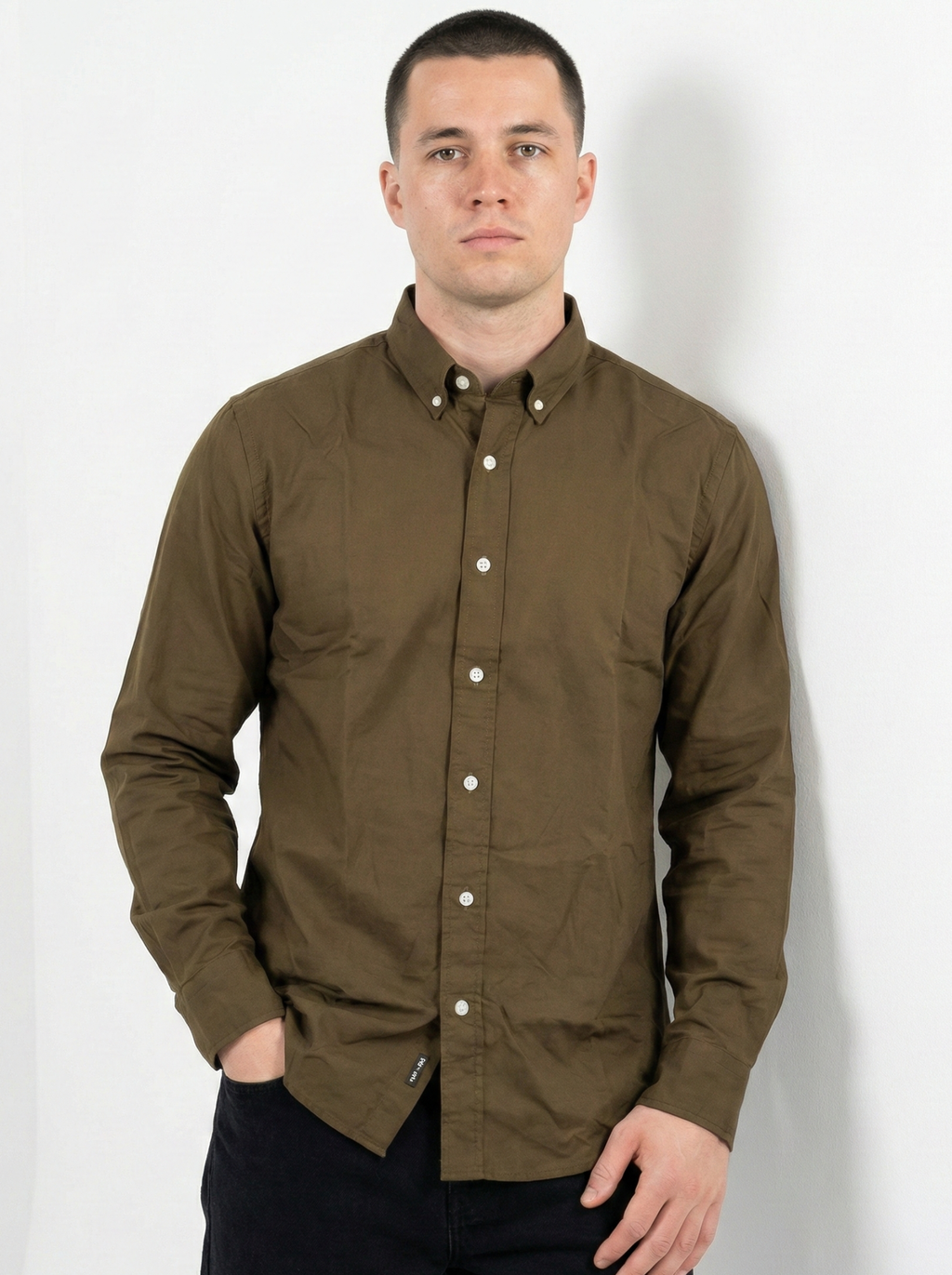 Brown Oxford Shirts