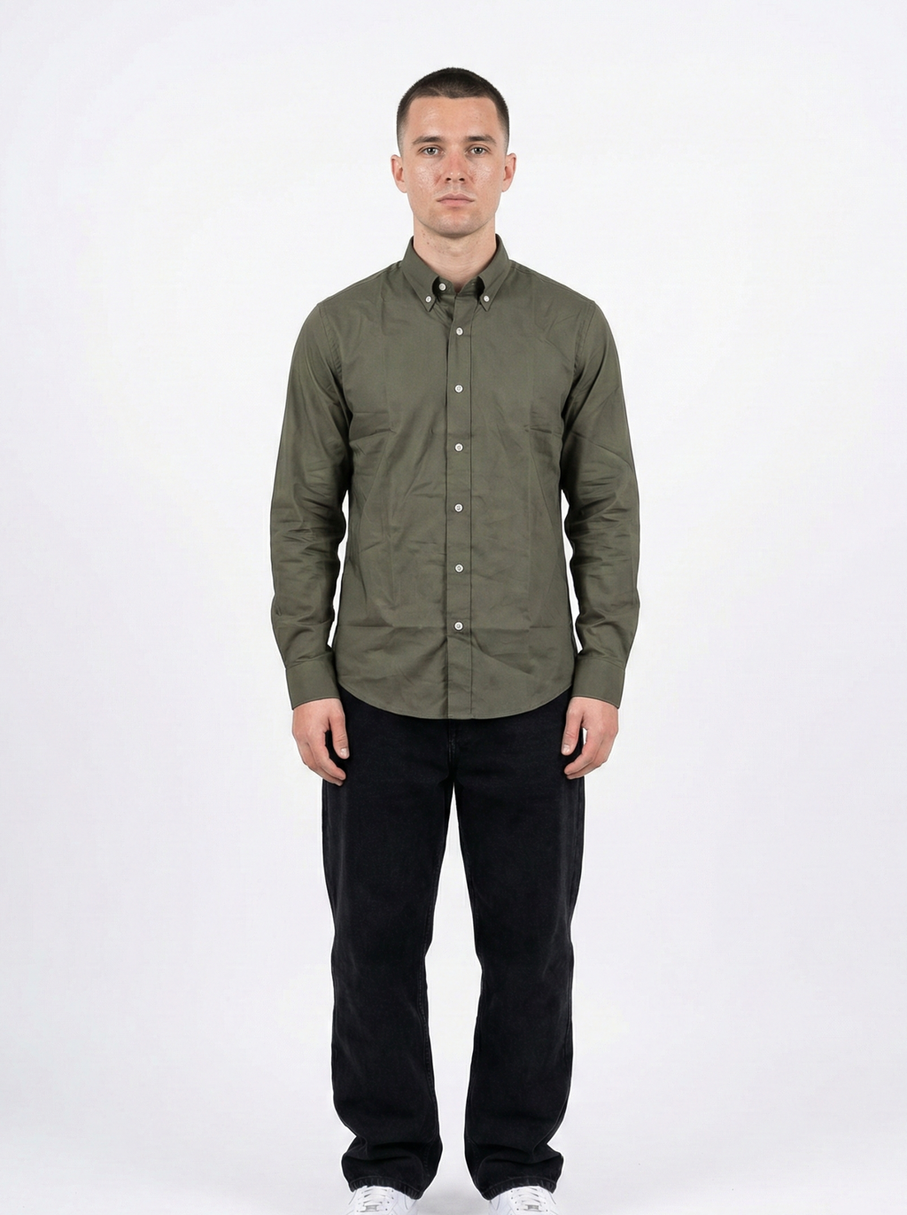Light Olive Green Oxford Shirts