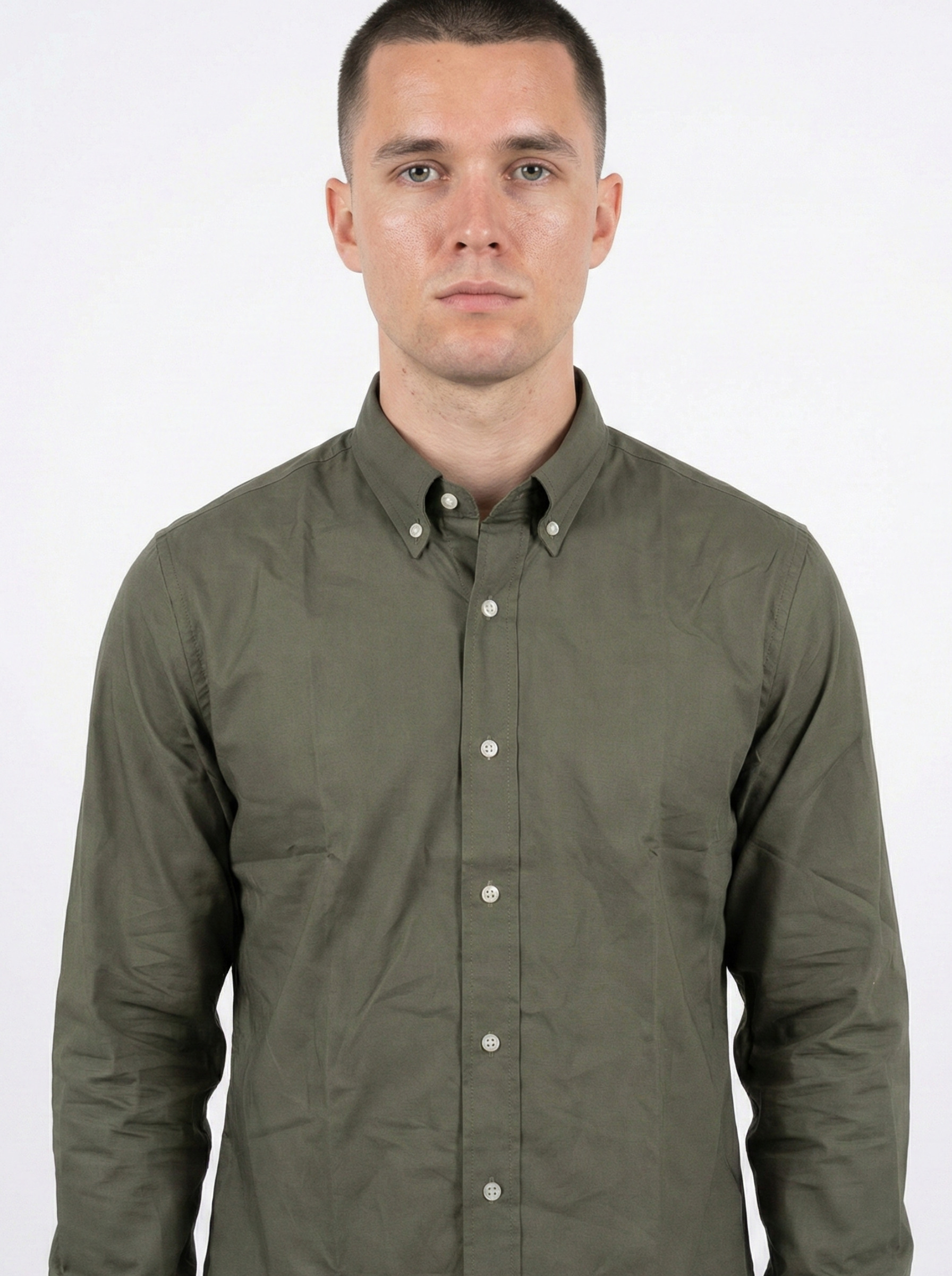 Light Olive Green Oxford Shirts