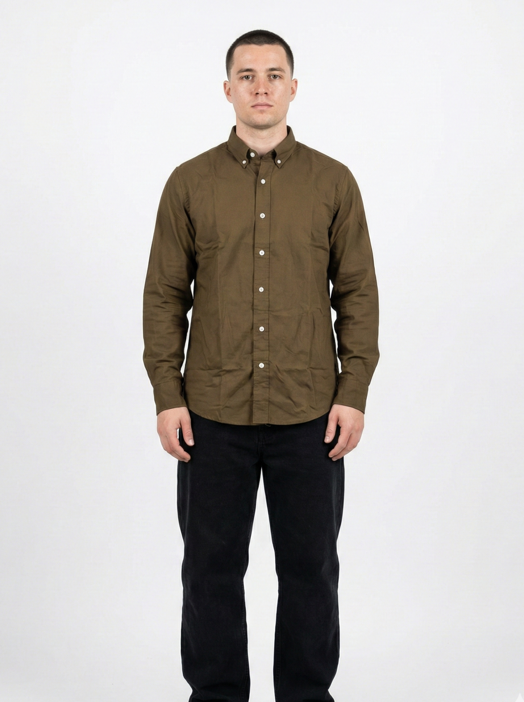 Brown Oxford Shirts