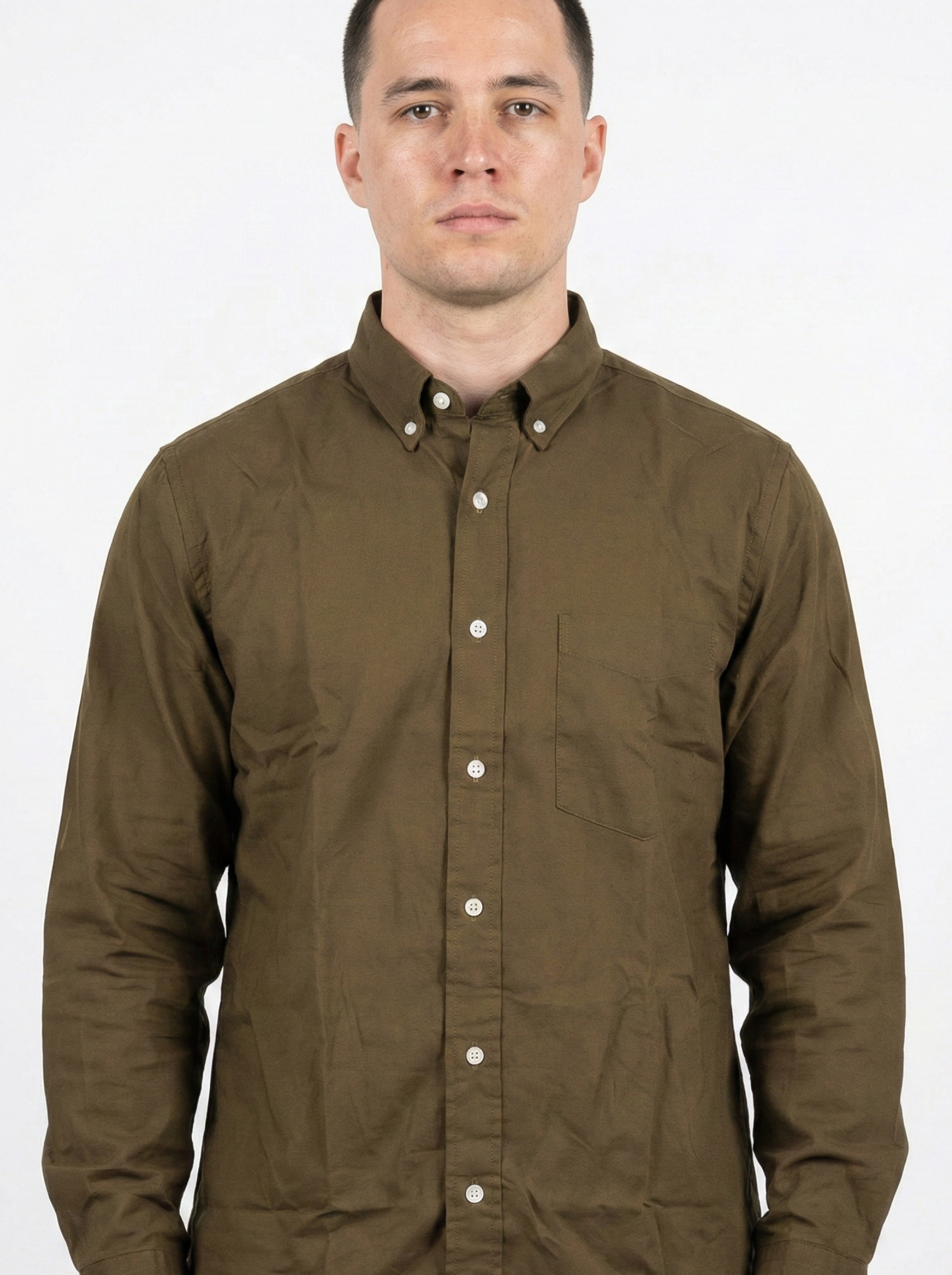 Brown Oxford Shirts