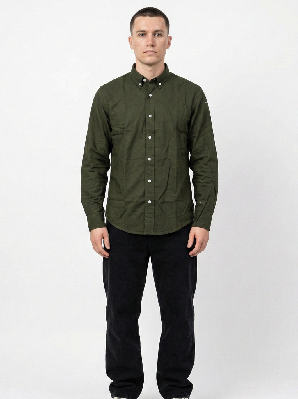 Olive Green Oxford Shirts