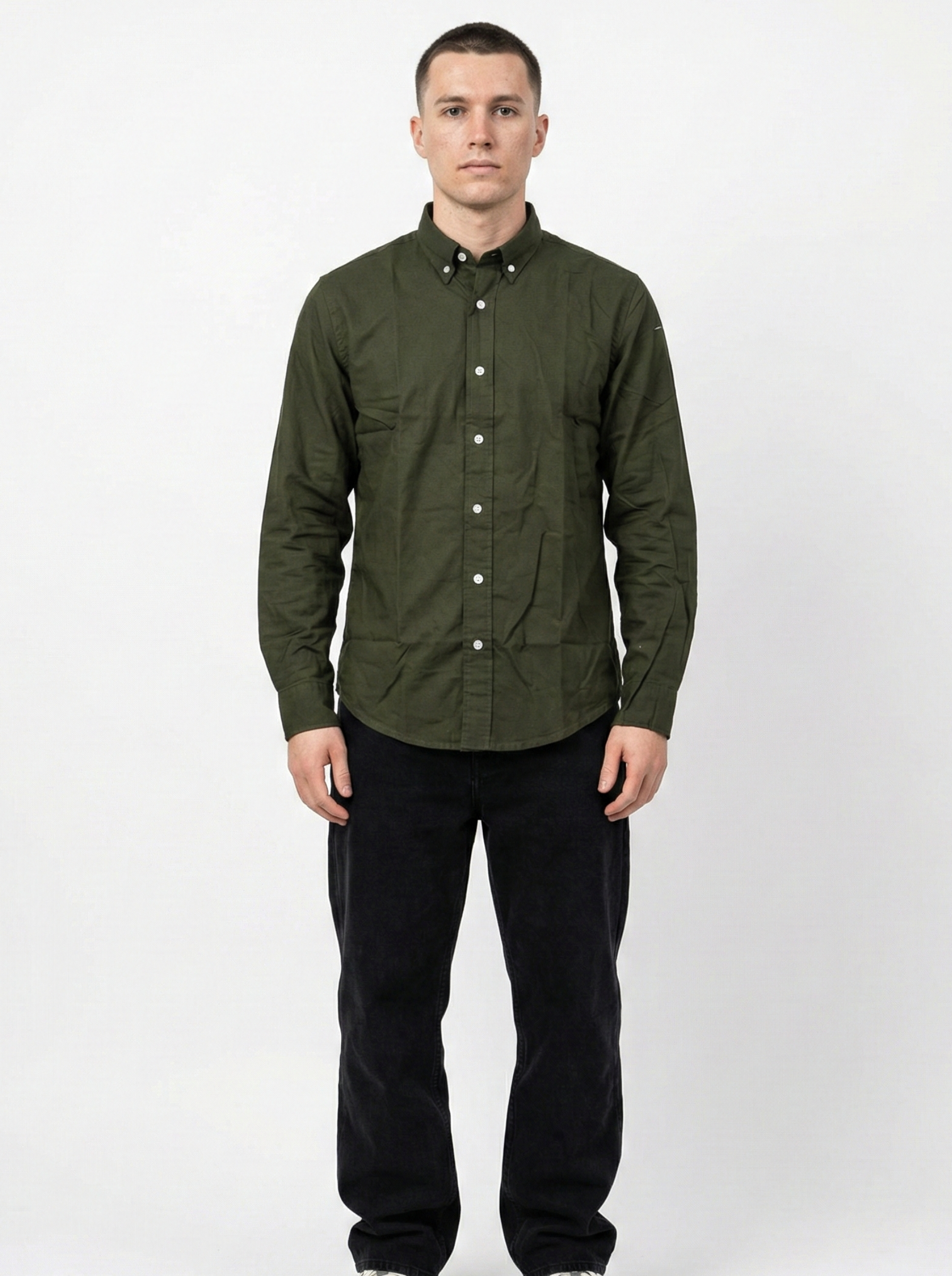 Olive Green Oxford Shirts
