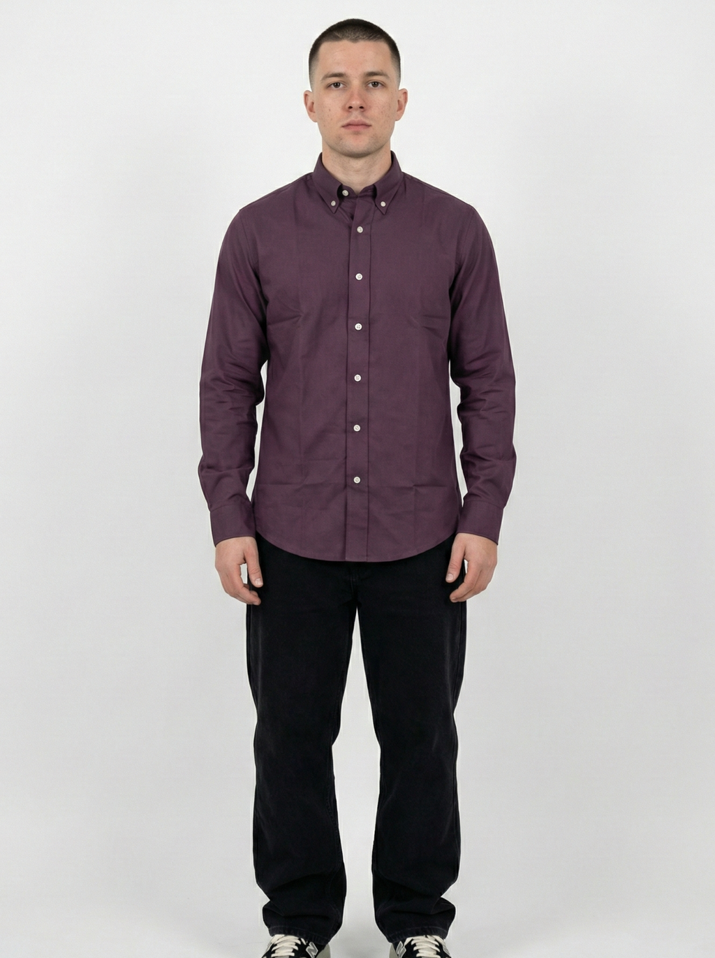 Burgundy Oxford Shirts
