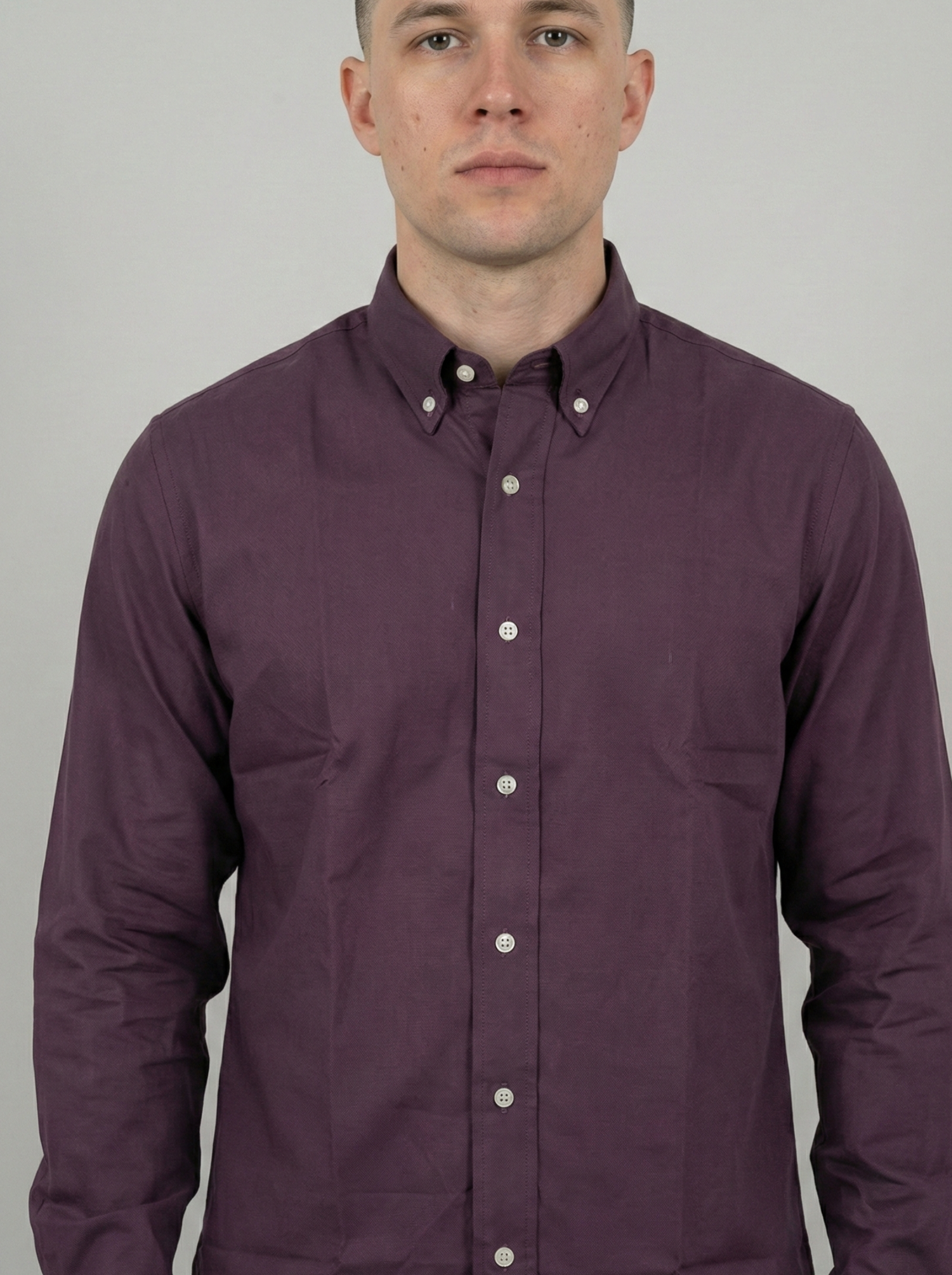 Burgundy Oxford Shirts