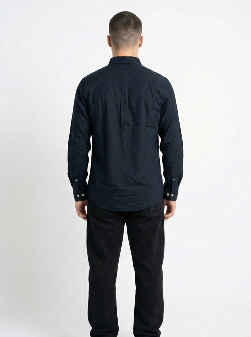 Dark Blue Oxford Shirts