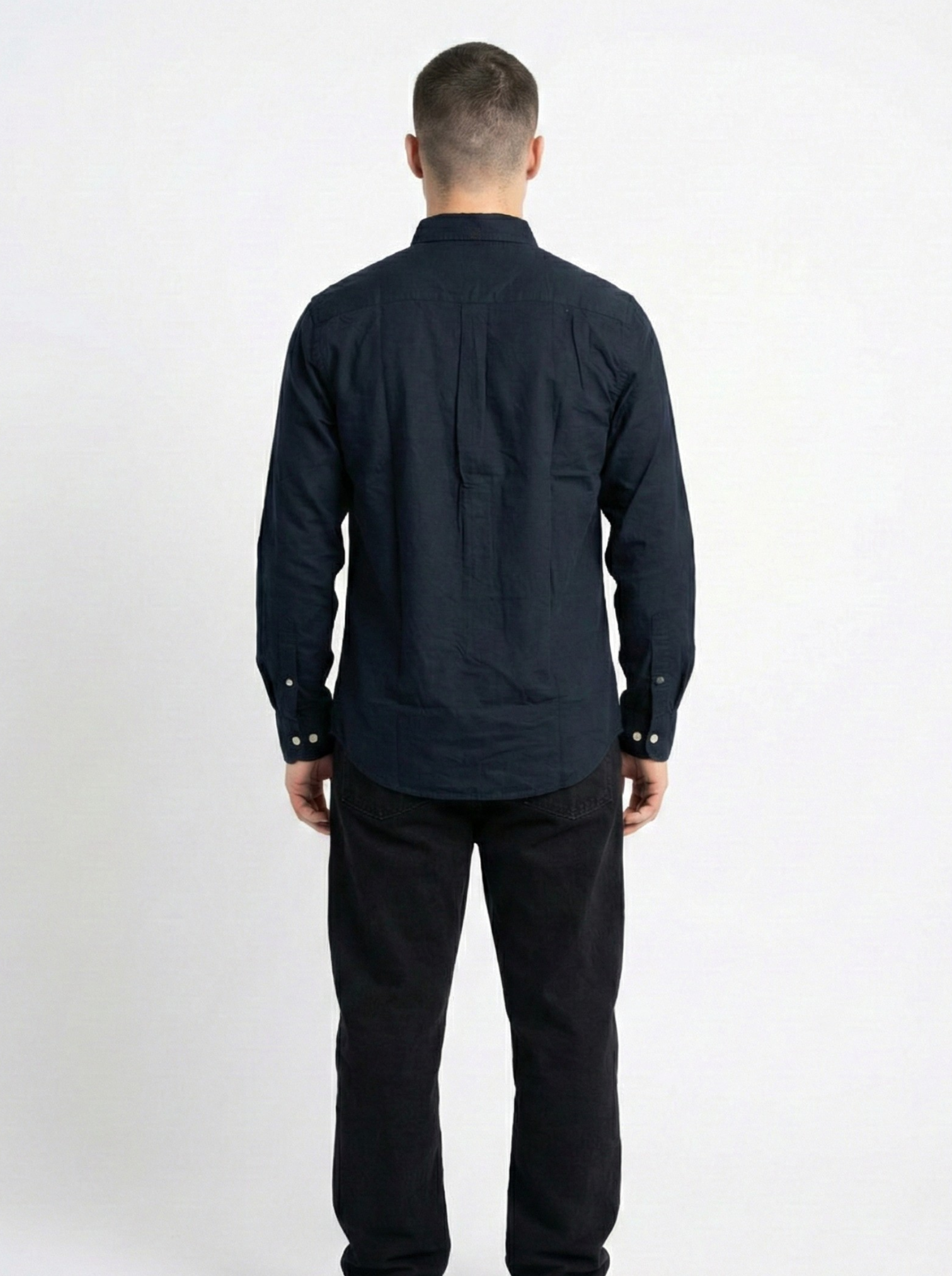 Dark Blue Oxford Shirts