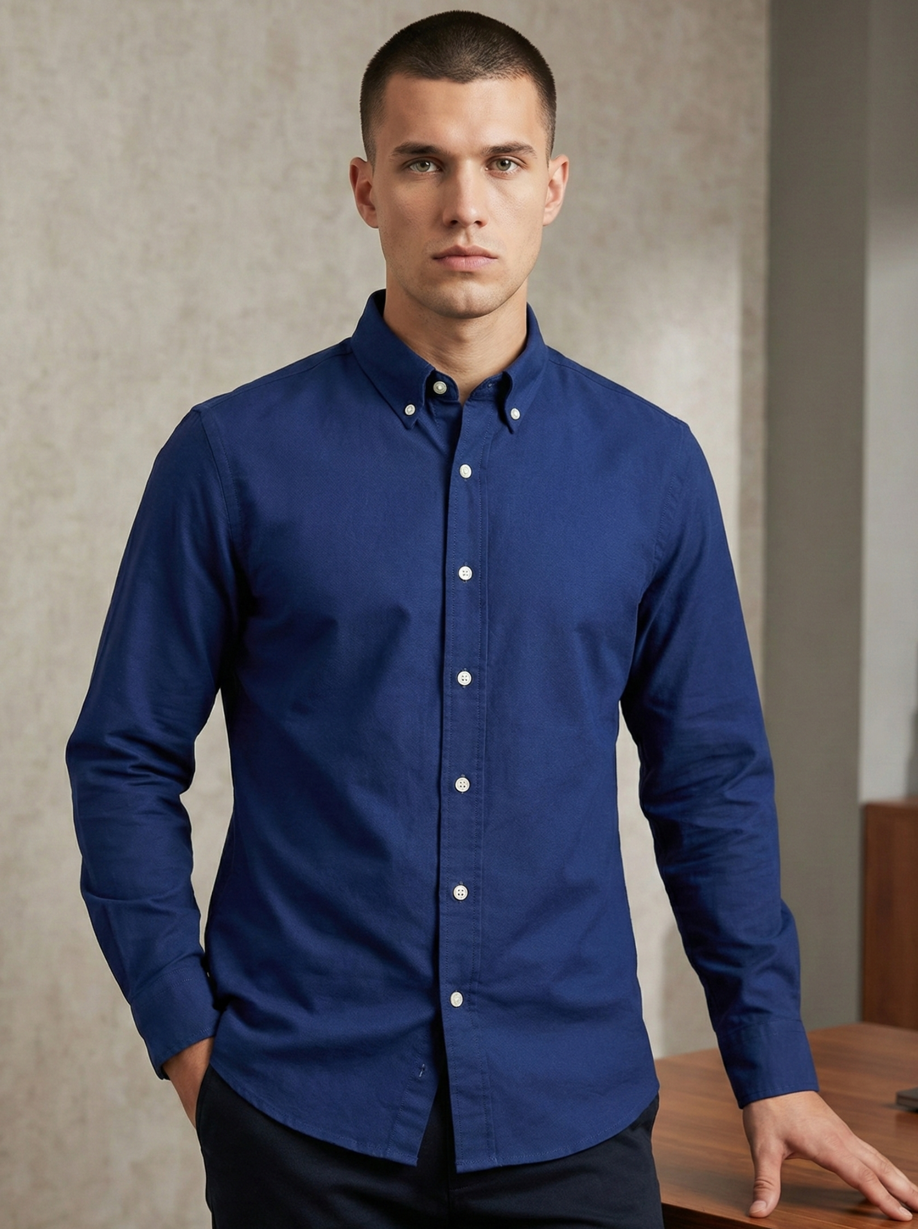 Royal Blue Oxford Shirts
