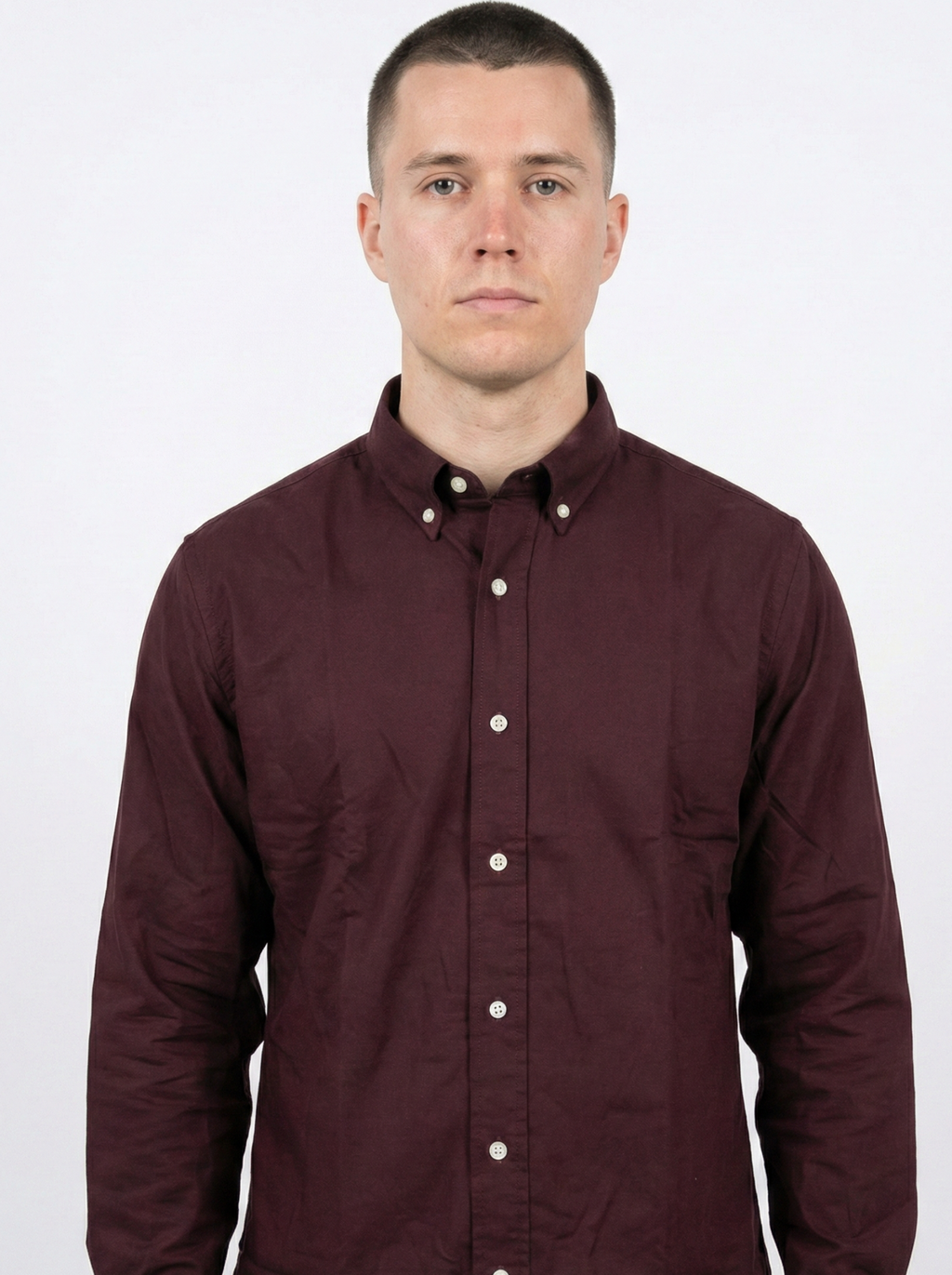 Wine Red Oxford Shirt