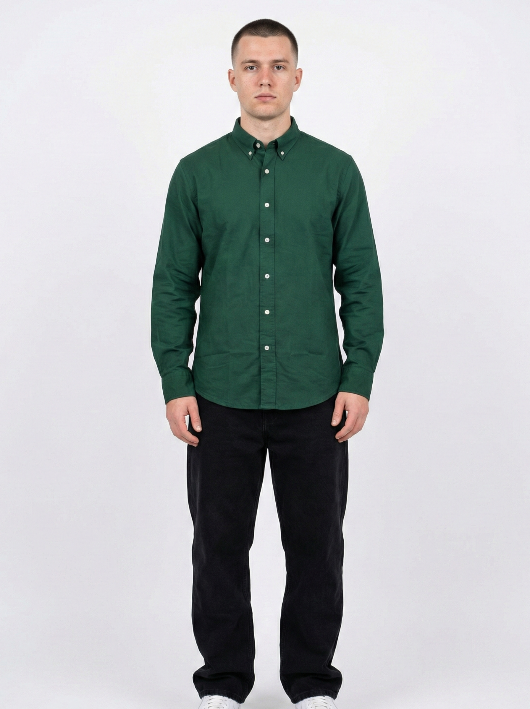 Green Oxford Shirts
