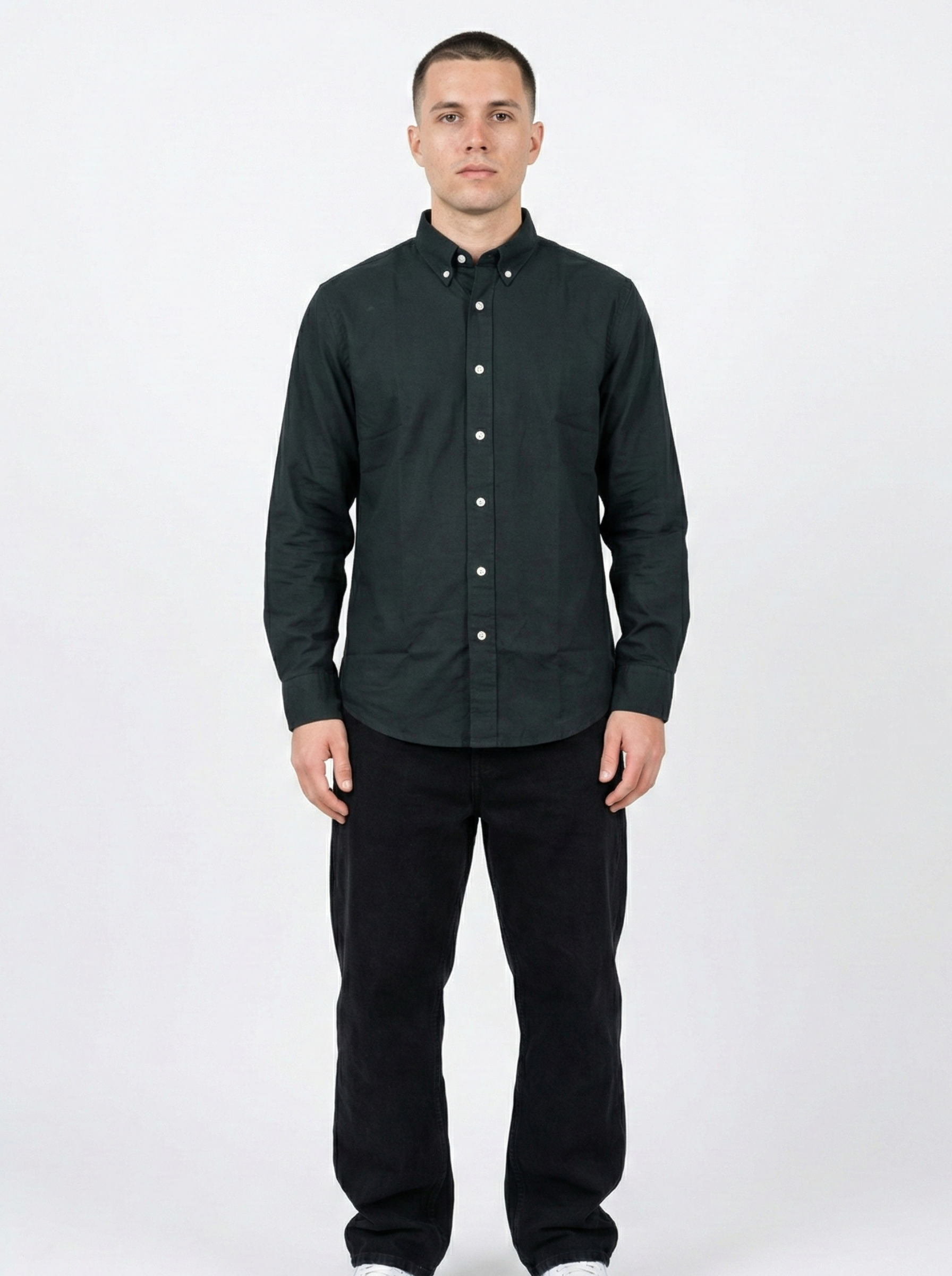 Dark Green Oxford Shirts