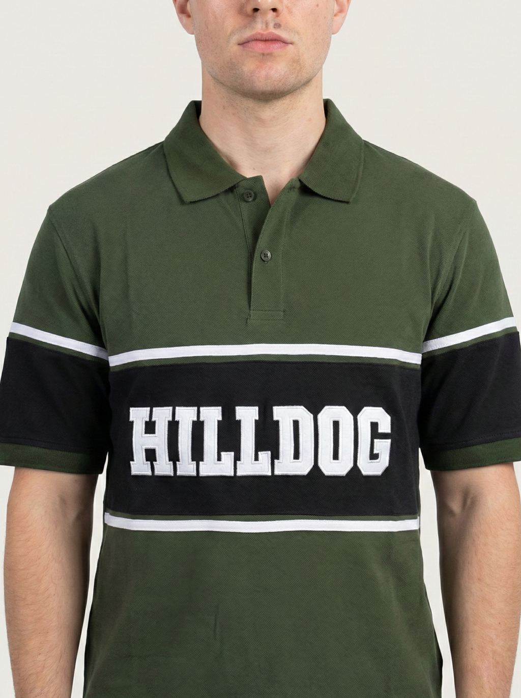 Olive Green Black T-Shirt