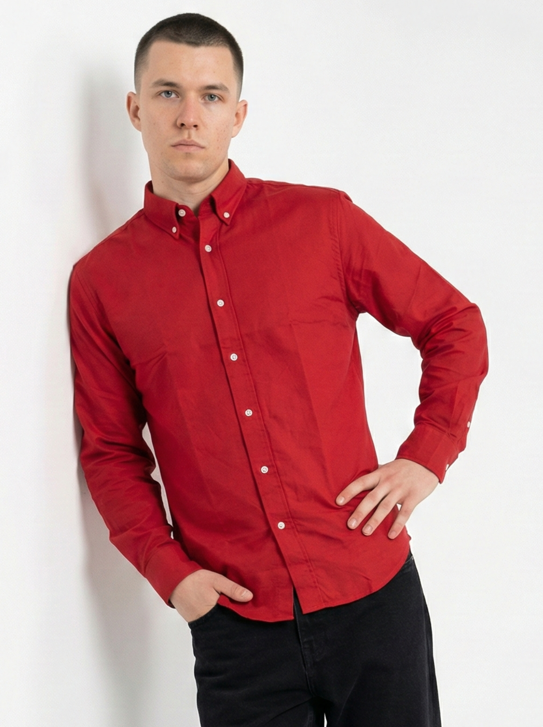 Red Oxford Shirts