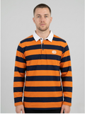 Orange Dark Blue Striped Full Sleeve
