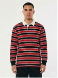 Red Black Striped Full Sleeve T-Shirt