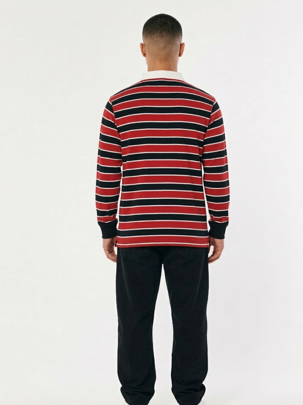 Red Black Striped Full Sleeve T-Shirt