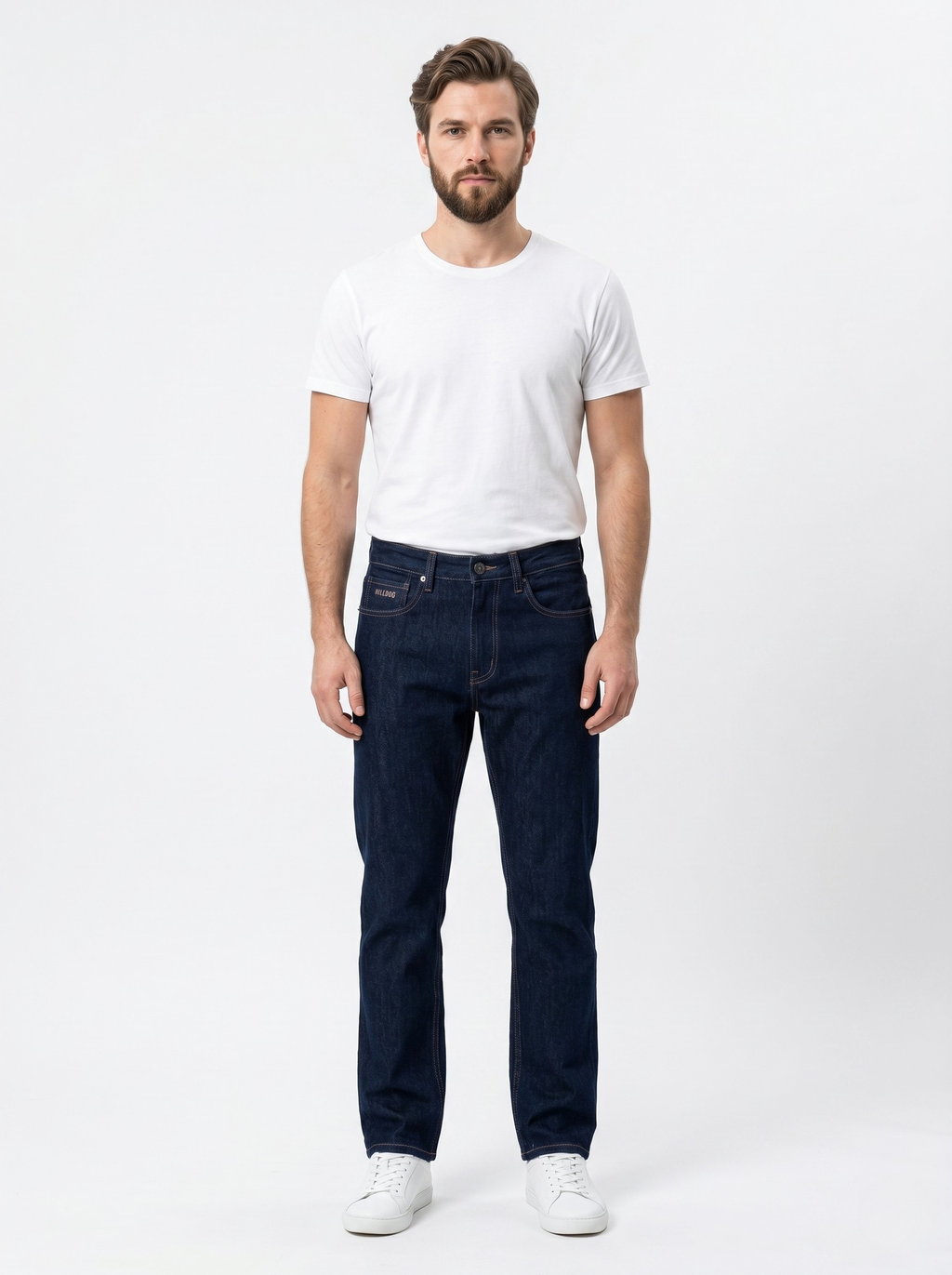 Dark Blue Straight Fit Jeans