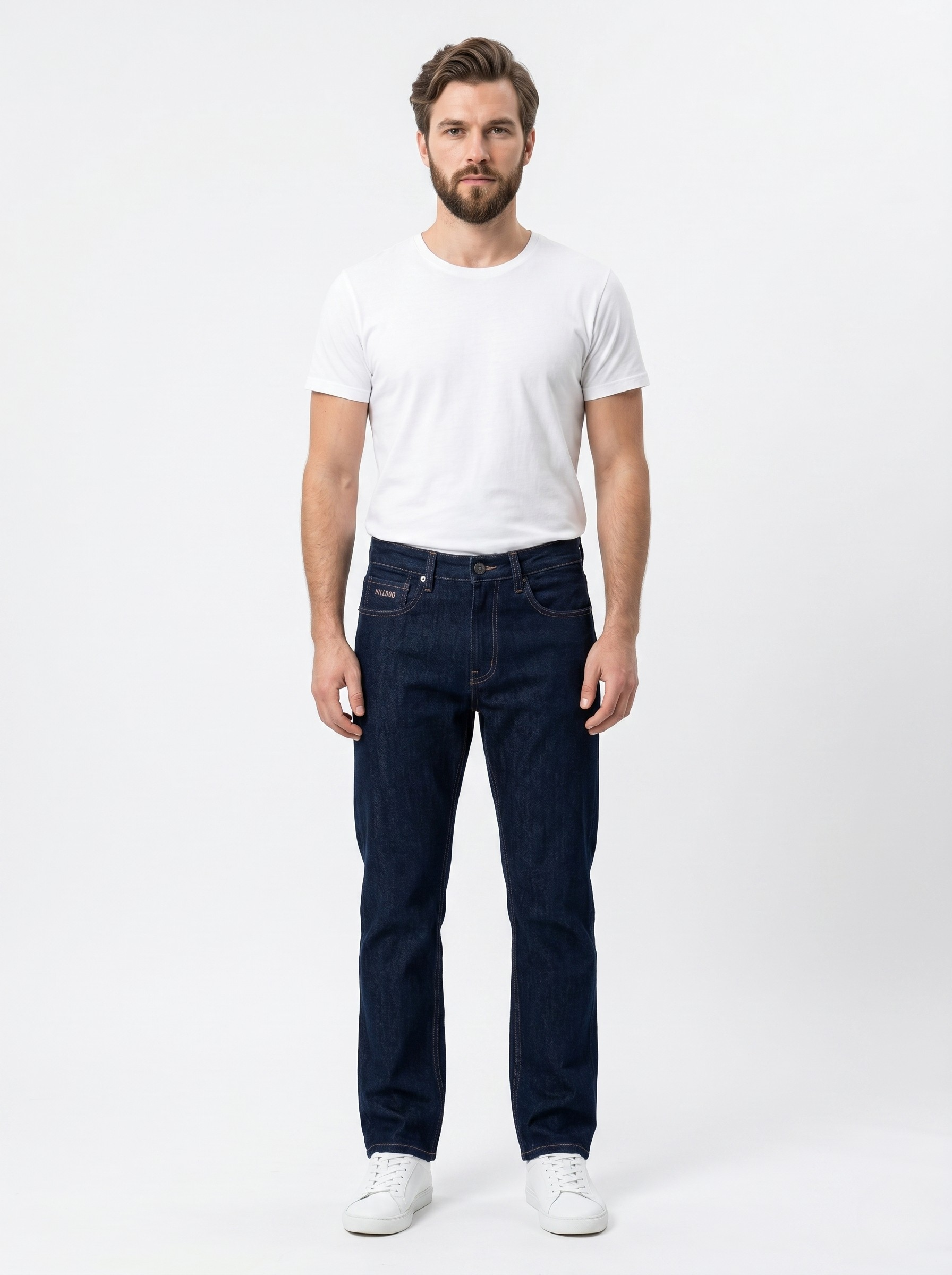 Dark Blue Straight Fit Jeans